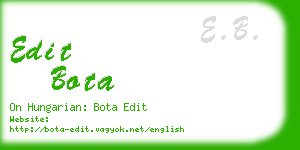 edit bota business card